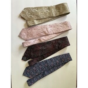 Lot Of 4‎ Men's Ties Brooks Brothers, Pronto-uomo, Federico Bertarelli, Jones